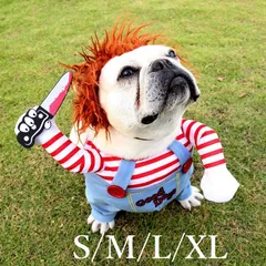 犬服 ハロウィン 仮装 チャッキー 猫服 大型犬 着ぐるみ コスプレ ペット服のサムネイル