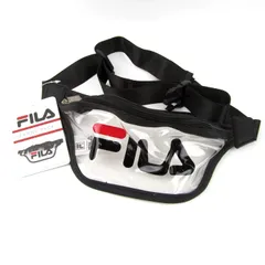 フィラ ウエストバッグ ボディバッグ 未使用 PVC クリア ロゴ ポーチ 鞄 レディース メンズ クリア FILA