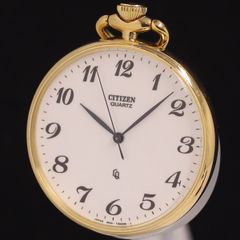 昭和43年 アンティーク CITIZEN 懐中時計 裏蓋和柄ゴールド 菊 - メルカリ