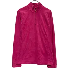 Champion フリースジャケット レディース XL ピンク チャンピオン ハーフジップ シンプル アウトドア 古着卸 アメリカ仕入 a611-8383のサムネイル