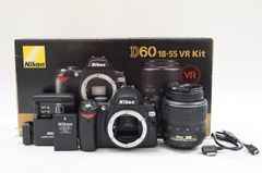 Y34610-2)Nikon ニコン デジタルカメラ D60　デジタル一眼　１８－５５㎜　レンズキット