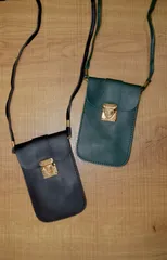 (全2色) PLAIN VERTICAL LEATHER SHOULDER BAGのサムネイル