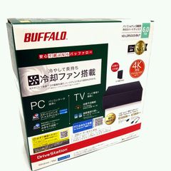 【中古／未開封】外付けハードディスク  HD-LDF6.0U3-BA/Y (6TB USB3.1 Gen1 /3.0/2.0対応) 冷却ファン搭載 静音&防振 ヨドバシカメラ限定モデル ブラック