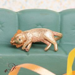 4F パルナートポック [送料無料]  ウトウトリング　正規取扱店 アクセサリー 指輪 リング ネコ ねこ 猫 雑貨 小物　パタパタ民族