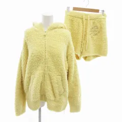 ジェラートピケ gelato pique × ポケモンスリープ コラボ タグ付き 23AW セットアップ ルームウェア パーカー ショートパンツ ピカチュウ F 黄 イエロー PWNT234055 /HO□ 0414