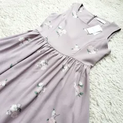 【未使用品タグ付き】dazzlin ノースリーブ Aライン 花柄 ワンピース