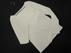 earth music&ecology アースミュージック＆エコロジー ボートネック リブ カットソー sizeF/白 ■◇ レディース