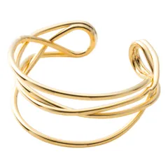 【ゴールド×フリーサイズ】[Cream dot. クリームドット公式] イヤーカフ レディース リングカフ イヤーカフ 2way  イヤカフ クロス 交差 オープンリング ワイヤー 大人 上品 シンプル 