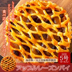 アップル レーズン パイ 5号♪しっとりパイ生地にりんごプレザーブとレーズンがたっぷり! 