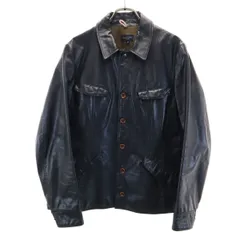 Paul Smith JEANS ポールスミスジーンズ レザージャケット M 黒 メンズ 古着