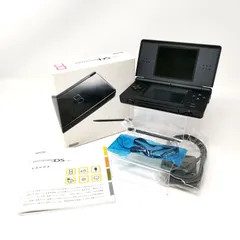 Nintendo DS Lite ジェットブラック　タッチペンあり　ニンテンドー　ライト　動作確認済み　下画面少し黄ばみあり　管理番号KKVNKO1214