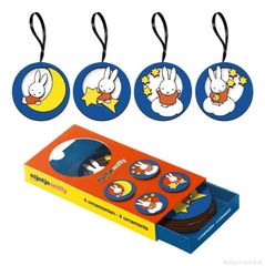ミッフィー【木製オーナメント】4個セット★オランダ製　nijntje miffy ディスプレイデコレーション