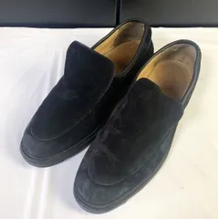 HARDRIGE/ハードリッジ【サイズ8 26.5cm】フランス製 スリッポン ローファー　スエードレザー 黒◆is4-9<sale>