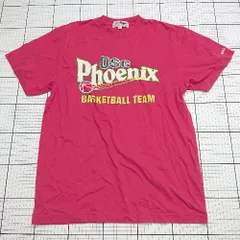 ◇ ⊂ BULLFIGHT ブルファイト バスケデザイン 半袖 丸首バスケプリントTシャツ サイズL レッド系 メンズ E  【1508060020017】