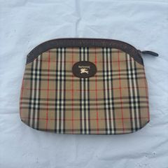 Burberry バーバリー ノバチェック シャドーホース ポーチ PVC 箱付