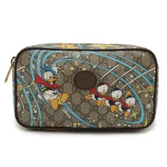 GUCCI グッチ GGスプリーム ディズニーコラボ ドナルドダック ベルトバッグ ウエストバッグ ボディバッグ 2WAY クラッチ PVC ベージュ 602695のサムネイル