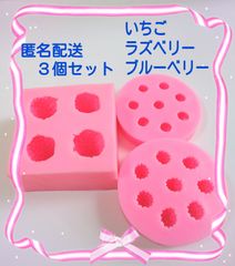 まとめ売り　いちご　ラズベリー　ブルーベリー　シリコンモールド　シリコン型　シリコン　モールド　キャンドル　キャンドル型　キャンドルモールド　レジン　レジン型　レジンモールド　アロマストーン　イチゴ　苺　ケーキ　フルーツ　マカロン　カヌレ　スポンジ　型