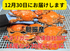 【12月30日お届け】訳ありワタリガニ5～10尾で2㎏×3箱で6キロ　ボイル冷凍品