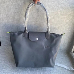 Longchamp　 新品  　バッグ　トートバッグ Graphite ash   ル プリアージュハンドバッグ Lサイズ