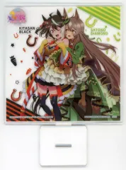 【中古】アクリルスタンド・アクリルパネル キタサンブラック＆サトノダイヤモンド スクエアアクリルスタンド 「一番くじ TVアニメ『ウマ娘 プリティーダービー Season 3』」 F賞