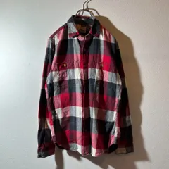 J.Crew チェック柄フランネルシャツ S 赤系チェック