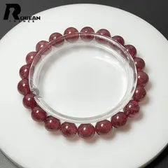 【一点限り】  貴重 EU製 ★ROBEAN・ストロベリークォーツ★ブレスレット パワーストーン 天然石 苺水晶 綺麗 可愛い ギフト プレゼント1   9.4-9.8mm M1206650