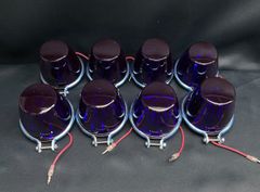 電球式 8個 紫 コスモスマーカー パープル 24V12W ステンレス土台 セット　レトロ　デコトラ　アート 板橋用品製作所 IKK トラック野郎　トラックショップASC CR-PU