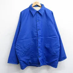 L/古着 キングルイ 長袖 ナイロン ジャケット メンズ 80s ラグラン 青 ブルー 内側ボア 25oct20 中古 アウター ウインドブレーカー