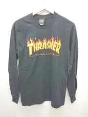 ◇ THRASHER スラッシャー 長袖 プリント Tシャツ カットソー サイズS ネイビー メンズ P  【1405290005312】のサムネイル