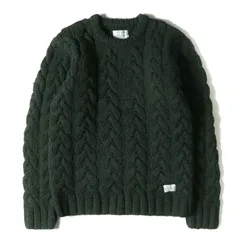 新品 NEIGHBORHOOD ネイバーフッド ニット フィッシャーマン ウール ニットセーター FISHERMAN / W-CREW.LS 16AW グリーン 緑 XL トップスのサムネイル