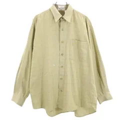 ダンヒル チェック柄 長袖 シャツ M カーキ系 Dunhill メンズ 【中古】  【230513】