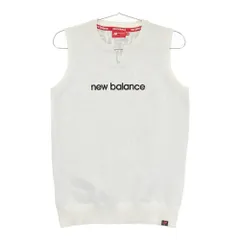 サイズ：2 NEW BALANCE GOLF ニューバランス  ニットベスト ロゴ 総柄 ホワイト系 [240101506223] ゴルフウェア レディース ストスト