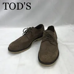 やや使用感あり Tod's スエード ウイングチップシューズ 11104-956106 6  2/1 ダークベージュ  メンズ 靴のサムネイル