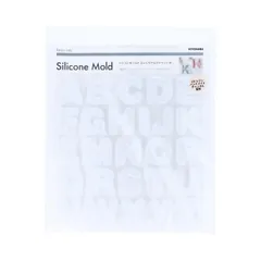 【大人気】清原(KIYOHARA) Resin Lab シリコンモールド ぷっくりアルファベット M 1個入り W180mm×H190mm×D9mm RLM-02U