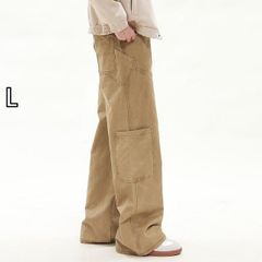 L2086 ウォッシュドバルーンチノ L（beige） 地底人ONLINE - メルカリ