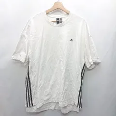 ◇ ⊂ adidas アディダス 半袖 Tシャツ サイズ KR 2XL ホワイト メンズ E  【1412090021121】