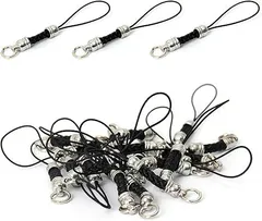 ストラップ 紐 20個 根付 ストラップ パーツ キーホルダー 紐 キーホルダー ストラップ 組紐 ストラップ ストラップ 紐だけ DIY パーツ 手芸 材料 手作り 紐だけ ブラック