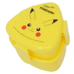 ポケットモンスター お弁当箱 抗菌三角おにぎりランチボックス＆ケース ピカチュウ フェイス 23 ポケモン スケーター 2段 ランチボックス コンパクト 電子レンジ対応 キャラクター グッズ 