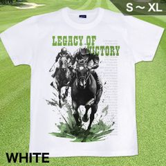 GENJU キッズ～S、M、L、XLサイズ 競馬 凱旋門賞 天皇賞 皐月賞 G1 メンズ ターフ クラシック Tシャツ 半袖 Legacy of victory 