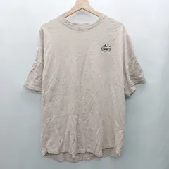 ◇ ⊂ Φ CAMP7 キャンプセブン 立体プリント 半袖 Tシャツ サイズM ベージュ系 レディース E  【1412260003230】