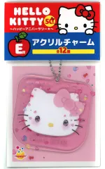 【中古】キーホルダー ハローキティ(2023年) アクリルチャーム 「Happyくじ ハローキティ 50th～ハッピーアニバーサリー★～」 E賞