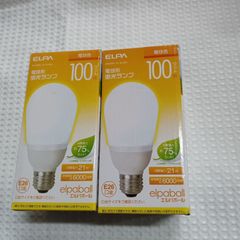 未使用　エルパ(ELPA) 電球形蛍光灯A形100W形