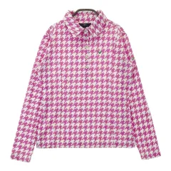 サイズ：M CALLAWAY キャロウェイ  長袖ポロシャツ 千鳥柄 ピンク系 [240101286702]# ゴルフウェア レディース ストスト