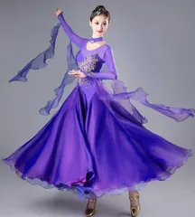 新品未使用 スタンダードドレス デモ、発表会、競技会、ダンスパーティーにも最適♪