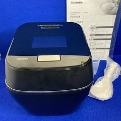 展示美品★TOSHIBA RC-10ZWT-K 東芝真空圧力IHジャー炊飯器 5.5合 炎匠炊き グランブラック 銘柄炊き分け 玄米コース付 大火力 最上位モデル