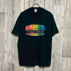 80s JERZEES ジャージーズ Omega Cabinets シングルステッチ 米国製 半袖 Tシャツ TEE XL