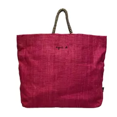 IENA agnes b./マダガスカルトートバッグ　レッド IENA agnes b./マダガスカルトートバッグ レッド トートバッグ