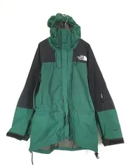 古着 90s TNF The North Face GORE-TEX ゴア マウンテン ジャケット パーカー 緑×黒 L 古着 