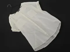 URBAN RESEARCH ROSSO アーバンリサーチロッソ シルク混 ノーカラー ブラウス シャツ sizeF/オフホワイト ■◆ レディース