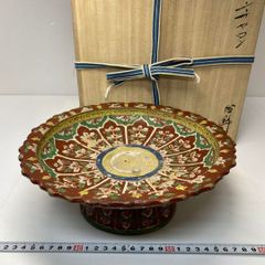 骨董】赤絵 鉢 銘あり「聾米造」 木米風 - メルカリ